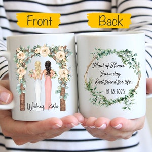 Maid of Honor Mug, Bridesmaid Proposal Mug, Personalized Bridesmaid Mug, Custom Wedding Gift, Wedding Mug, Bridal Party Gift, Bridesmaid Mug