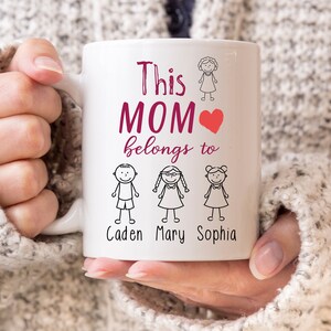 Mom Mug, This Mom Belongs to, Mommy Mug, Custom Name Mug, Mom Coffee Mug, Personalized Mom Mug, Customized Mom Mug, Mother Gift, Mug for Mom