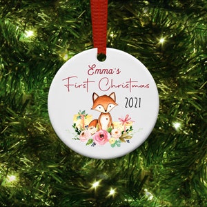First Christmas Ornament, Personalized First Christmas Ornaments, 1st Christmas Ornament, Custom Christmas Ornament, Christmas Gift