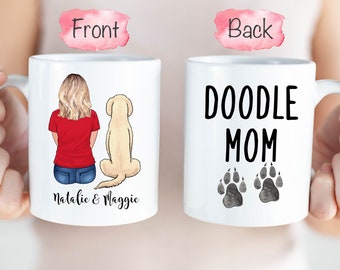 Gepersonaliseerde Goldendoodle-moedermok, Doodle Mom-mok, Goldendoodle Lover-cadeau, Golden Doodle-mok, Doodle Lover-cadeau, Golden Doodle-moeder