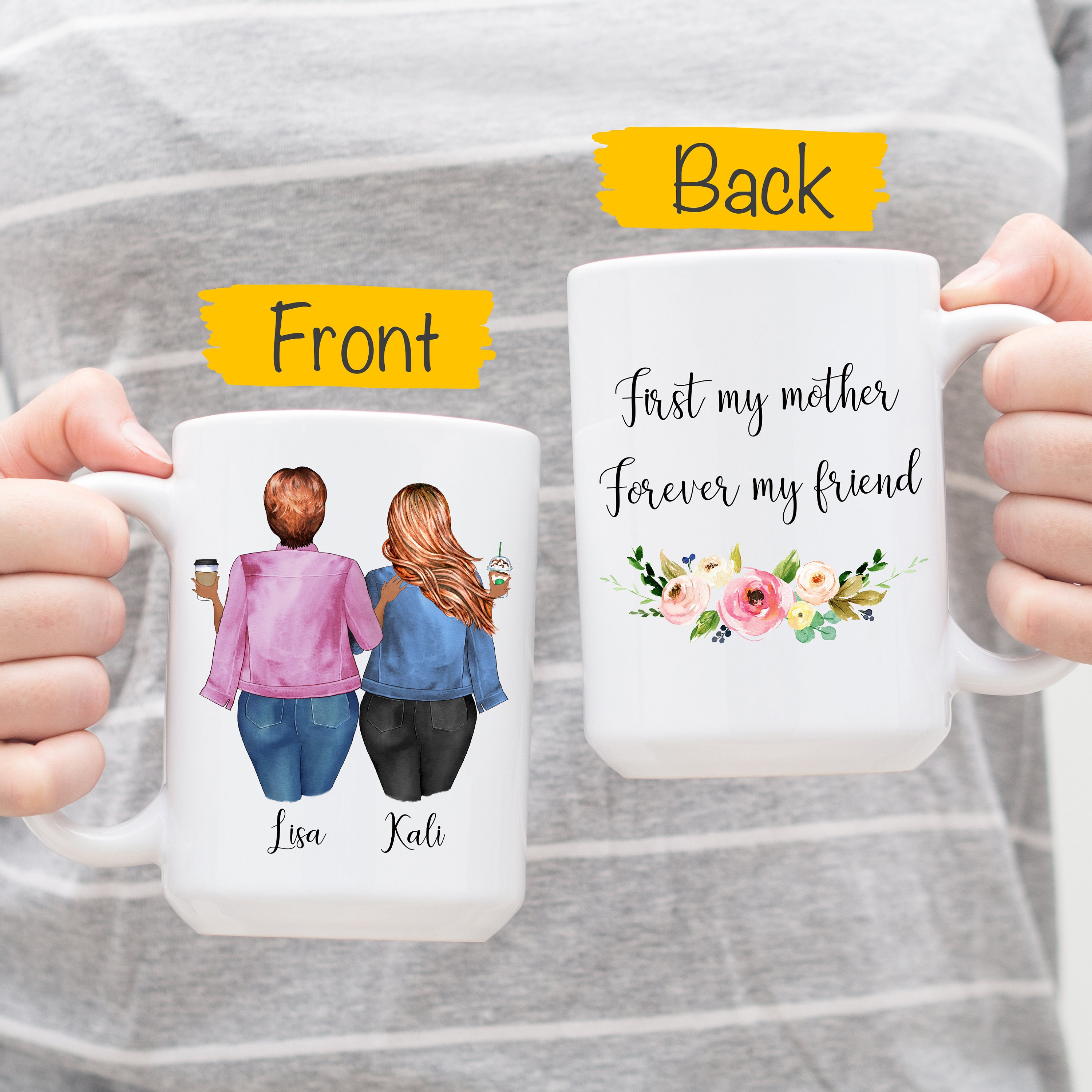 Plus Mom Mug, Plus Mama Mug, Mommy Mug, Mother Mug, Plus Mother Daughter Mug, Personalized Mom Mug, Personalized Mom Coffee Mug