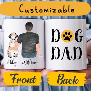 Personalized Dog Dad Mug, Dog Lover Gift, Dog Lover Mug, Dog Coffee Mug, Dog Father&#39;s Mug, Fur Dad Gift, Dog Dad Mug,  Custom Dog Dad Gift