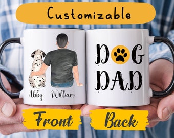 Personalisierte Hunde Papa Becher, Hunde-Liebhaber-Geschenk, Hunde-Liebhaber-Becher, Hund Kaffeetasse, Hund Vaters Becher, Pelz Papa Geschenk, Hunde Papa Becher, individuelles Hund Papa Geschenk