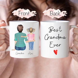 Gepersonaliseerde omamok, cadeau voor oma, overgrootoudercadeau, oma kleinkinderen, cadeau voor oma, aangepaste oma mok, Moederdagcadeau