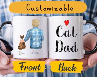 Personalized Cat Dad Mug, Cat Dad Gift, Cat Father Mug, Cat Father Gift, Gift For Cat Dad, Cat Lover Mug, Cat Lover Gift, Cat Dad Cup