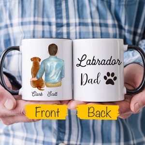 Labrador Dad Mug, Personalized Labrador mug, Labrador Retriever Mug, Labrador Dad Gift, Labrador Retriever Lover Owner Gift, Fur Dad Gift