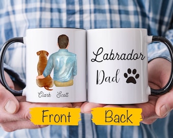 Labrador Dad Mug, Personalized Labrador mug, Labrador Retriever Mug, Labrador Dad Gift, Labrador Retriever Lover Owner Gift, Fur Dad Gift