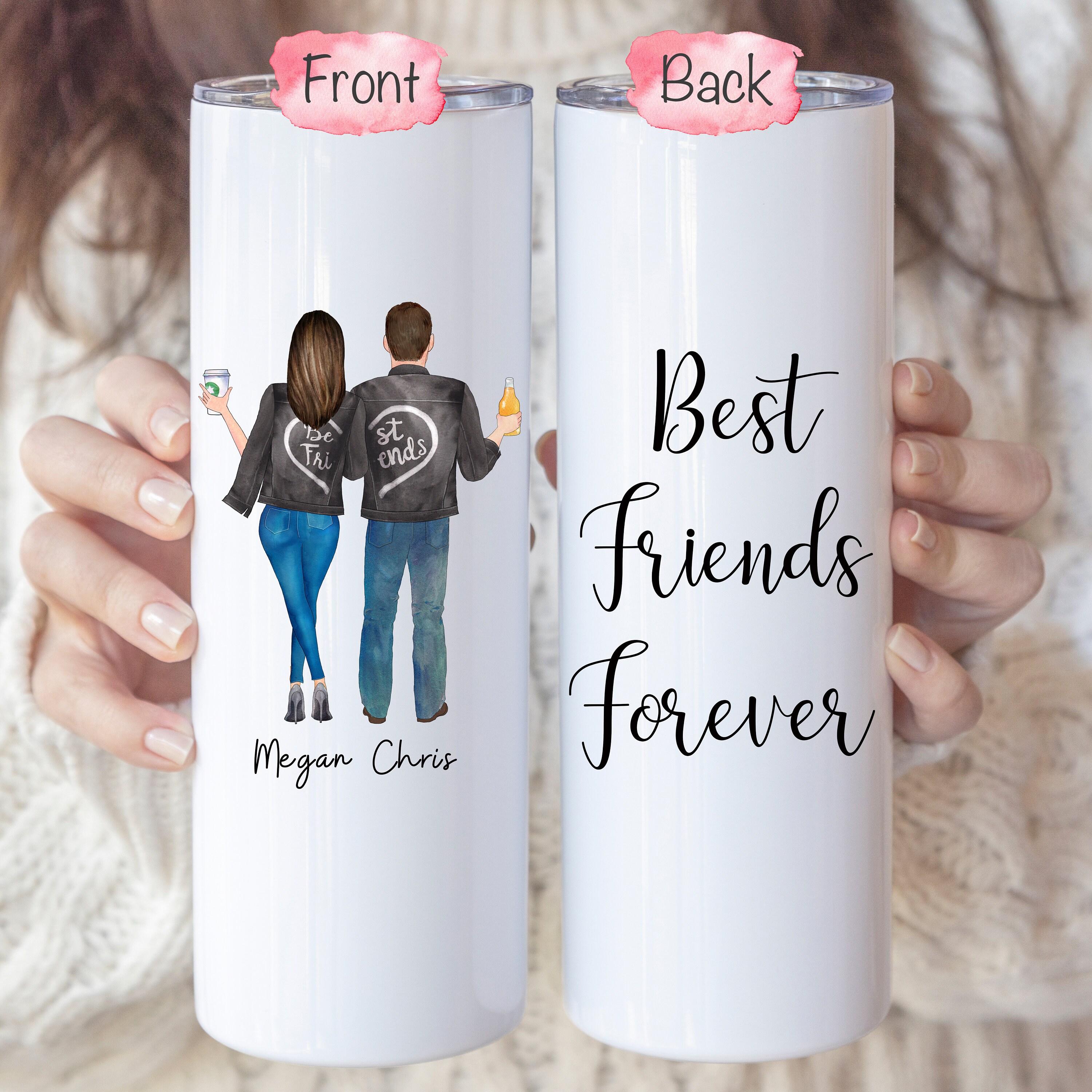 Friend Gift for Men: Best Friend Ever! Large Insulated Tumbler