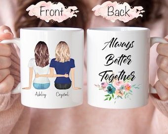 Best Friend Mug, Personalized Friend Mug, BFF Mug, Bestie Mug, Mug For Friend, Friendship Mug, Soul Sisters Mug, Custom Coffee Mug Friend