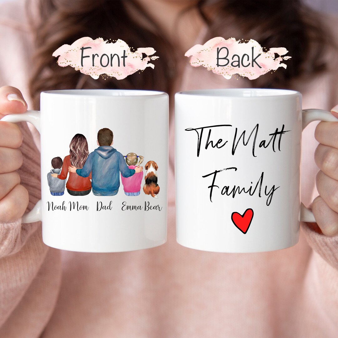 Personalized Mug, Family Mug, Family Gift, Family Pets Mug, Dog Mom and ...