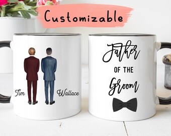 Wedding Date Coffee Mug Tea Cup Wedding Gift Personalised Father Of The Groom 