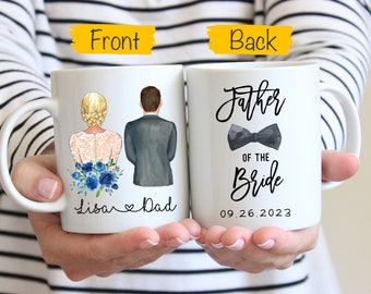 Father of the Bride Mug, Personalized Father of the Bride Gift, Father Wedding Mug, Wedding Gift for Dad, Gifts For FOB, Father of the Bride