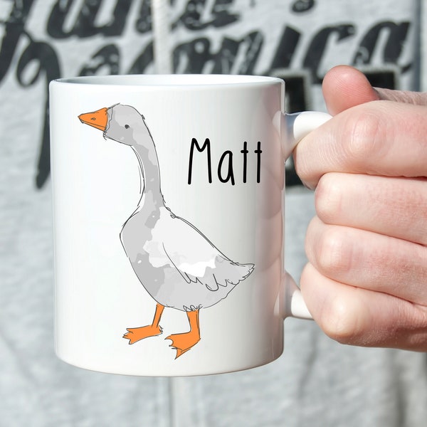 Goose Mug, Goose Lover Gift, Funny Goose Mug, Pet Goose Gift, Farmhouse Mug, Cute Goose Mug, Goose Cup