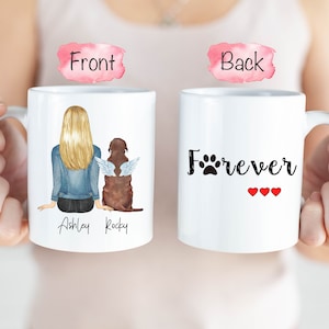 Gepersonaliseerde hond Memorial mok, Forever In My Heart mok, hond Memorial mok, huisdier Memorial Gifts, huisdier Memorial mok, hond moeder Memorial Gift