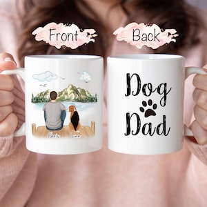 Personalized Dog Dad Mug, Custom Dog Dad Gift, Personalized Dog Mug, Dog Memorial Gift, Best Dog Dad Mug, Dog Lover Gift, Dog dad Gift