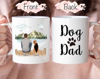 Personalized Dog Dad Mug, Custom Dog Dad Gift, Personalized Dog Mug, Dog Memorial Gift, Best Dog Dad Mug, Dog Lover Gift, Dog dad Gift