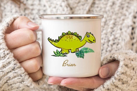 Personalized Dinosaur Enamel Camping Mug, Kids Dinosaur Mug, Toddler Gift, Dinosaur  Gift for Boys, Girls, Dino Mug, Baby Dinosaur Gift - Etsy