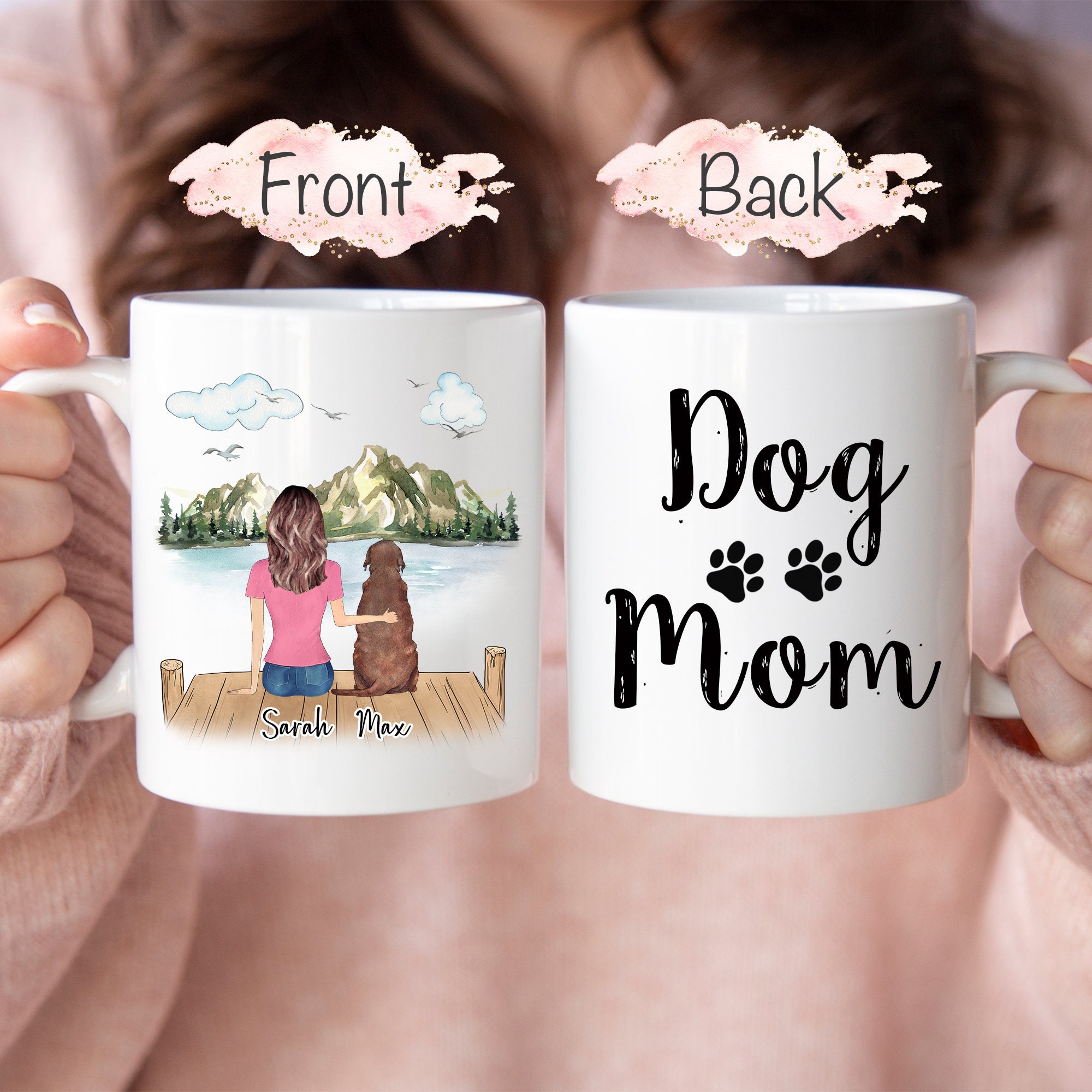 Personalized Dog Mom Mug, Custom Dog Mug, Dog Lover Gift, Dog Lover Mug, Pet Mug, Dog Mom Gift, Dog Coffee Mug, Pet Owner Mug, Dog Gifts