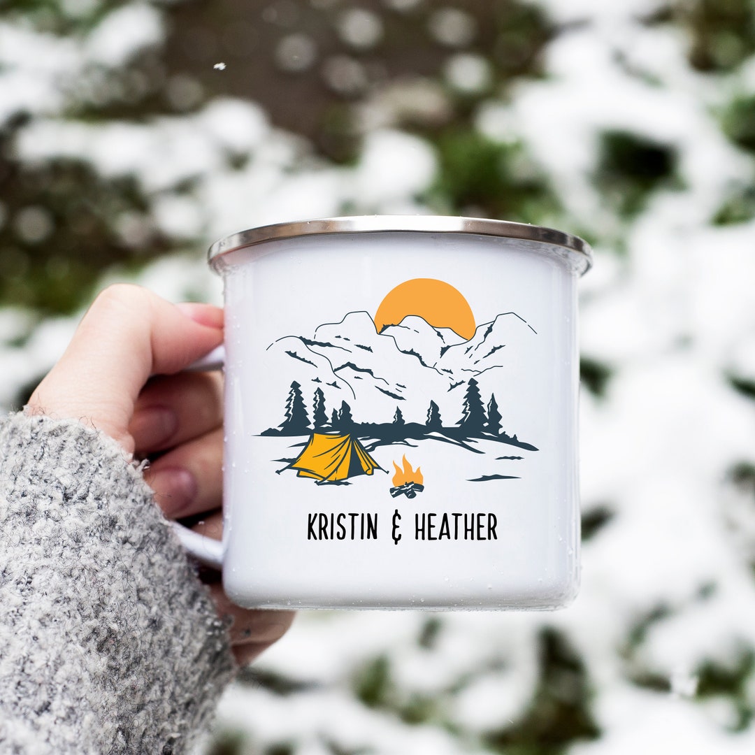 Hiking Camp Mug, Hiker Mug, Camp Mug, Camping Mug, Hiker Gift, Campfire