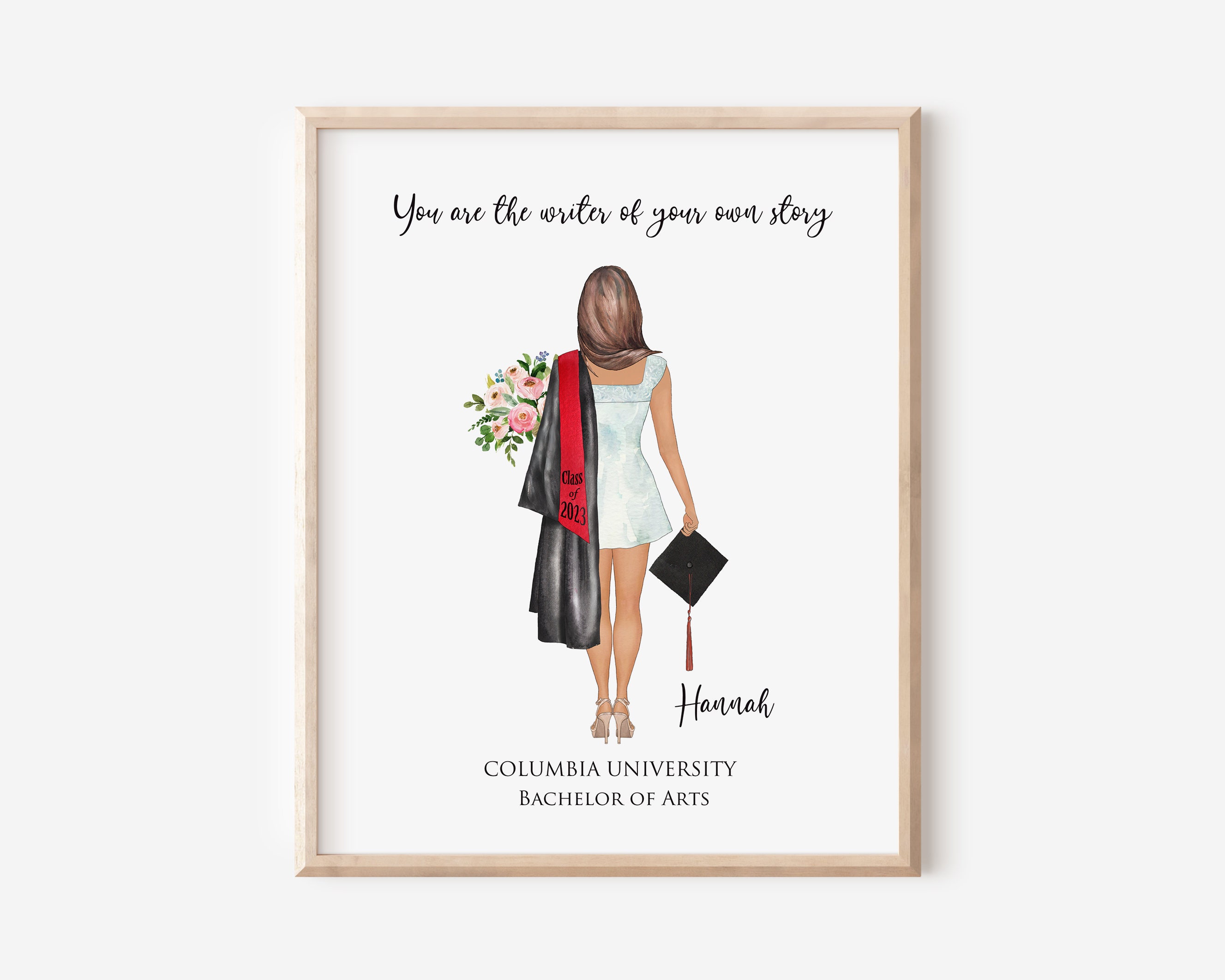 Custom Graduation Gift Girl Graduation Portrait Graduation - Etsy