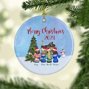 Personalized Best Friend Christmas Ornament, Soul Sisters Ornament, Bestie Ornament, BFF Ornament, Family Ornament, Friend Christmas Gift