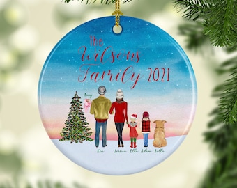 Adorno Navideño Familiar, Adornos Navideños Familiares Personalizados, Adornos Navideños Familiares Personalizados, Adorno Navideño, Regalo Navidad