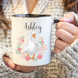Goose Mug, Goose Lover Gift, Funny Goose Mug, Pet Goose Gift, Farmhouse Mug, Cute Goose Mug, Goose Cup