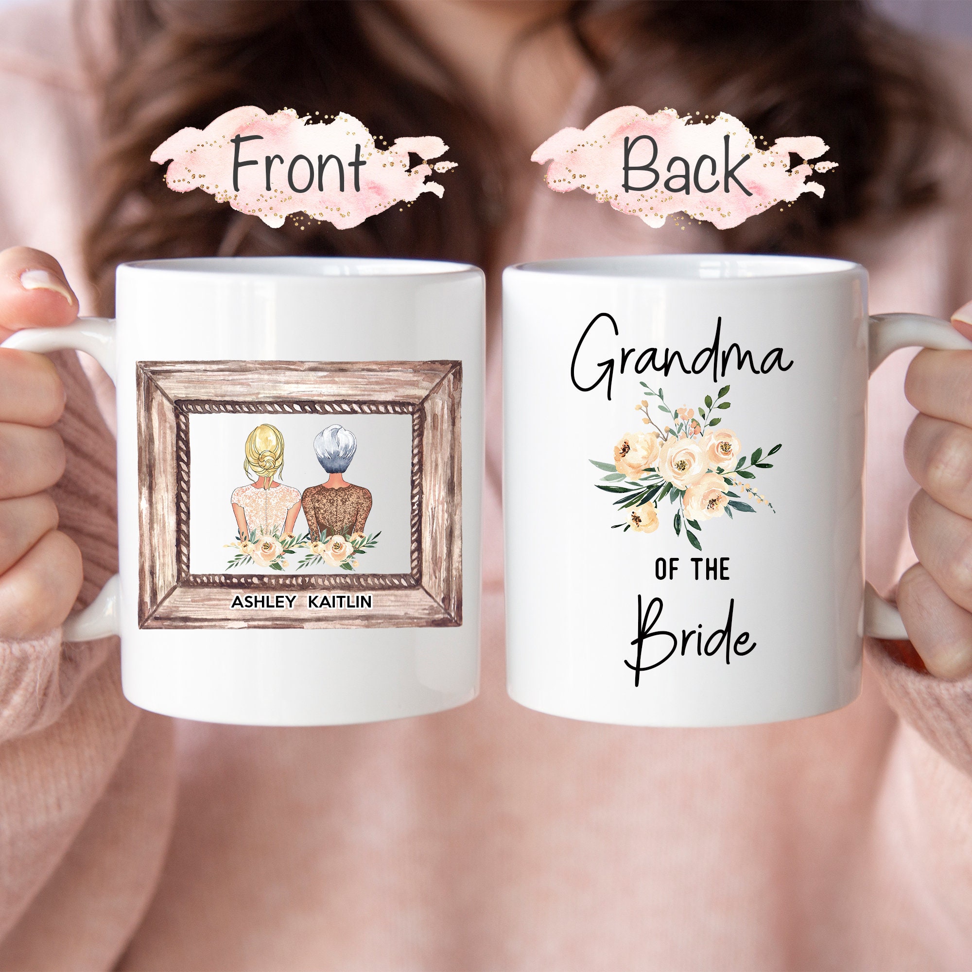 TRAVEL Coffee Tumbler MUG, MOTHER of the Bride Mug, Mothers hold their  daughter's hands for a short while, but their hearts forever MPH165