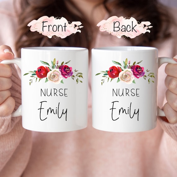 Nurse Mug, Personalized Nurse Mug, Nurse Coffee Mug, Doctor Mug, Gift for Nurse, Registered Nurse Mug, Nurse Graduation Gift, Coffee Cup