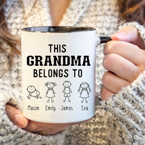 Grandma Mug, This Grandma Belongs to, Custom Name Mug, Grandma Coffee Mug, Personalized Grandma Mug, Customized grandma Mug, Grandmother Mug