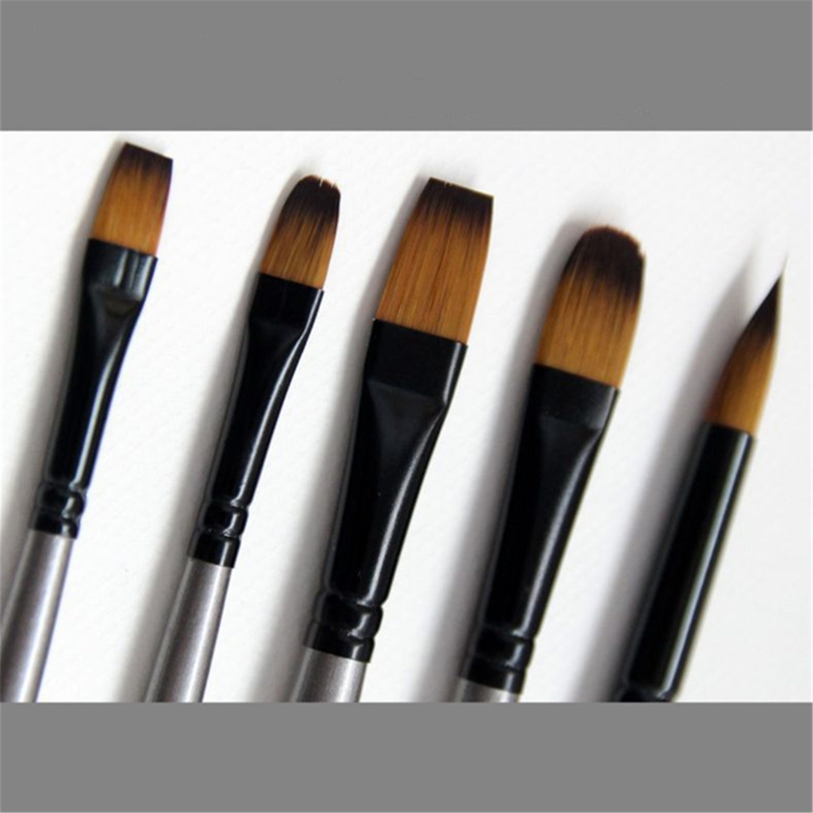 Silver Paint Brushes Set 3 sets of 12 sizes Professional Fine Etsy