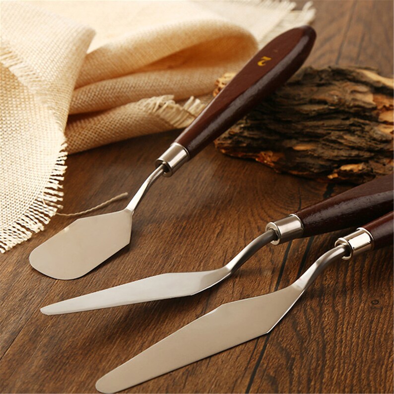 5piece Painting Knife Set Versatile Stainless Steel and Etsy
