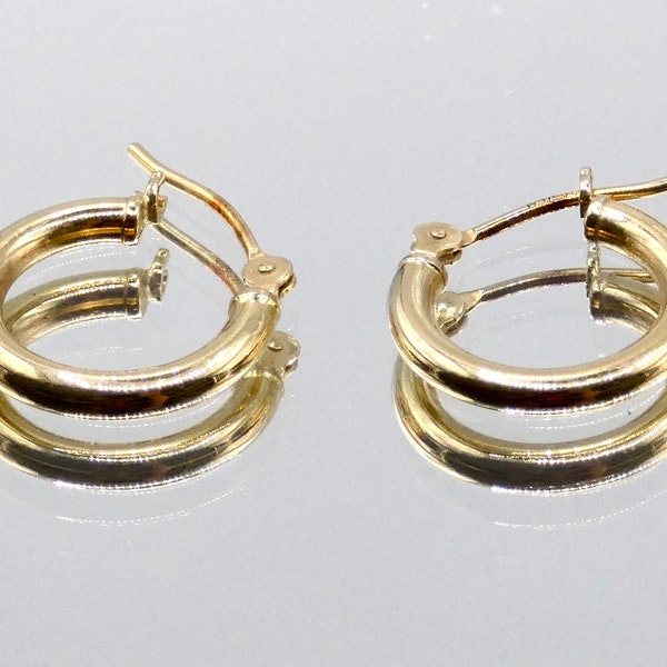 Vintage Dainty 14K Gold JACMEL Petite Earrings