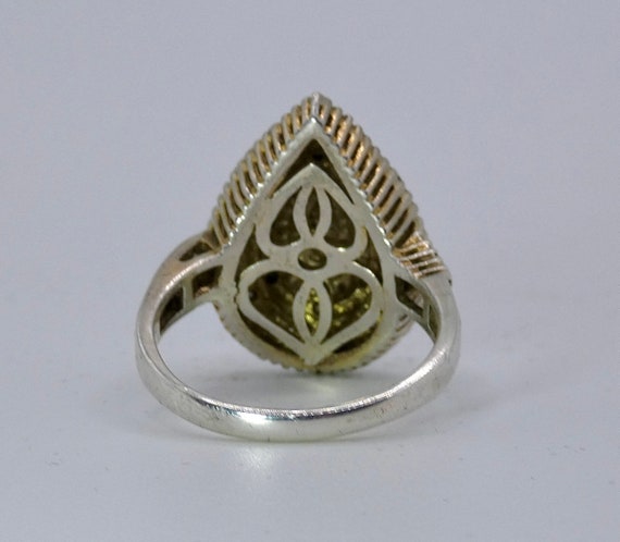 Vintage Sterling Silver with Goldplate & Diamond … - image 6