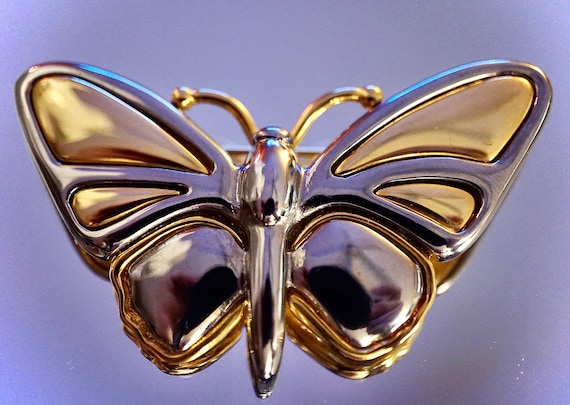 Vintage 1990’s Liz Claiborne Butterfly Pin/Pendant - image 1