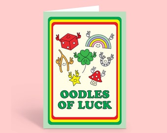 Good Luck Lucky Symbols Card