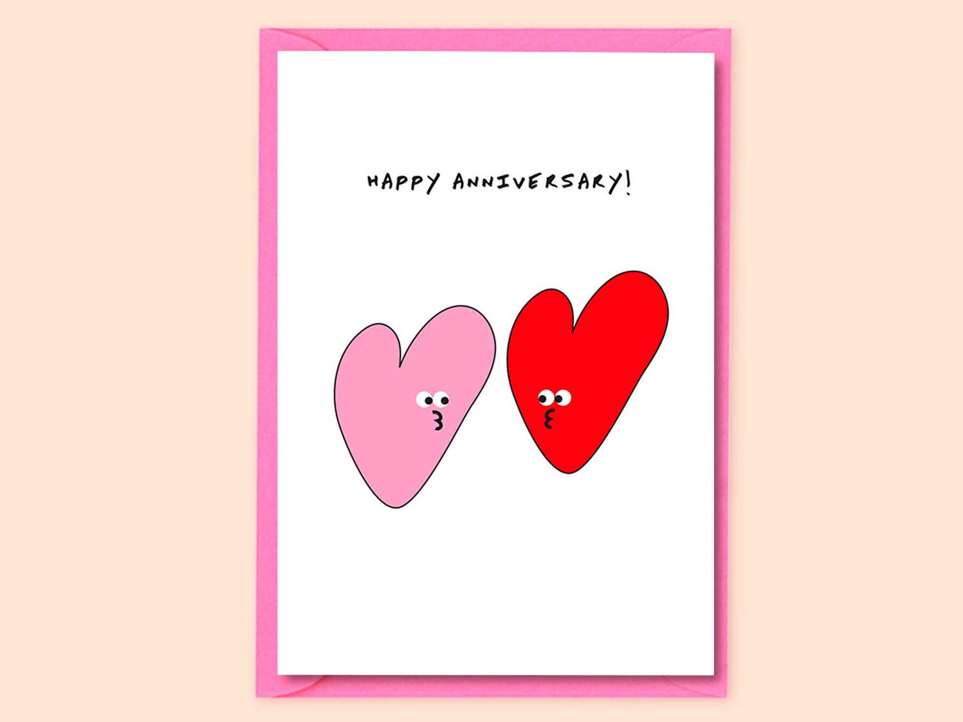 Happy Anniversary Card Quirky Cute Wedding Anniversary Card picture