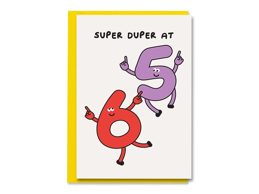 65th Birthday Card, Super Duper Happy Age 65 Card for Him, for Her - Etsy