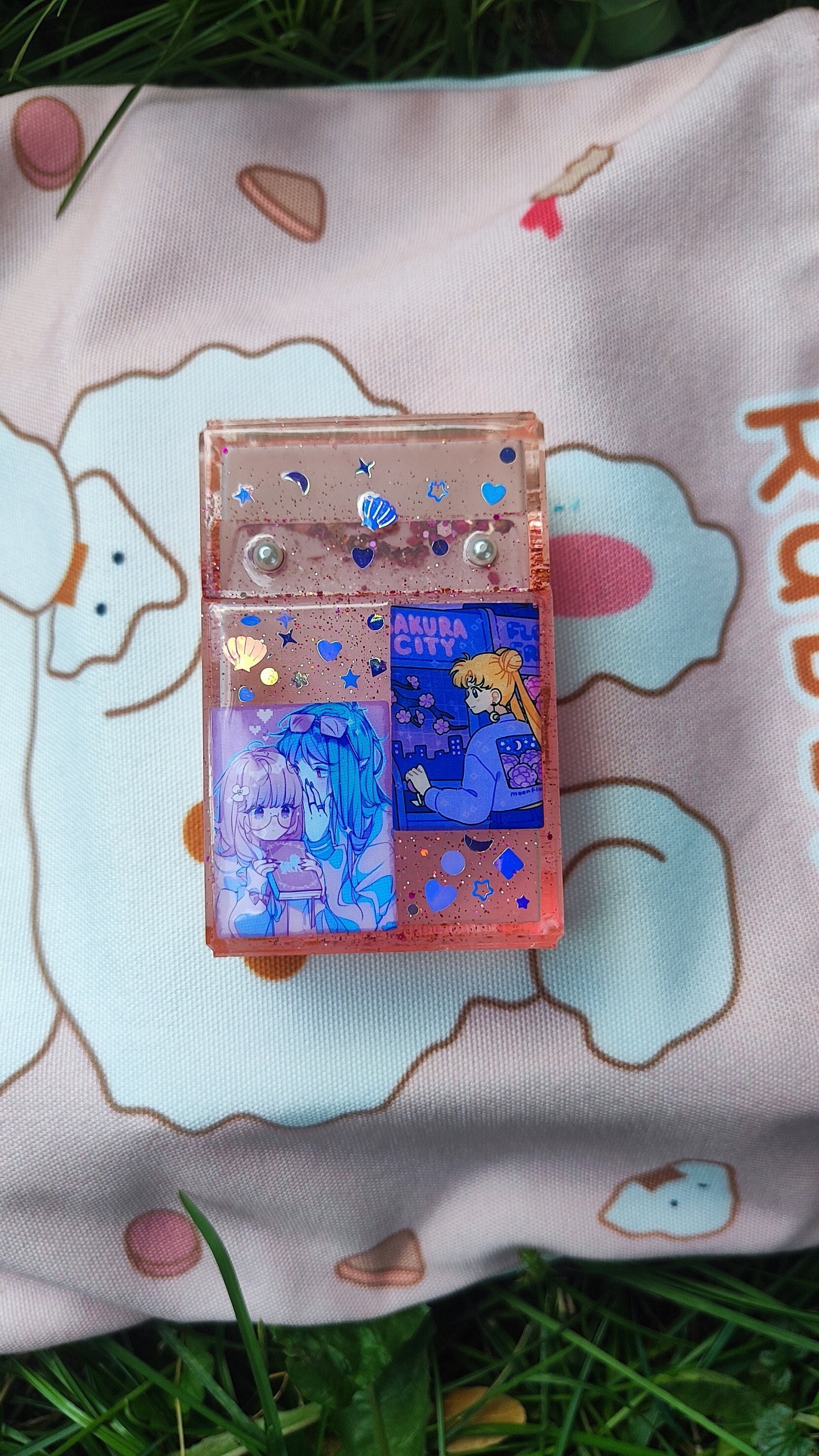 anime cigarette case Pre-order! Anime Style Cigarette Case, Smoker's Gift, Kawaii Aesthetics,  Glitter Cigarette Case, Gift Idea, Mouthpiece