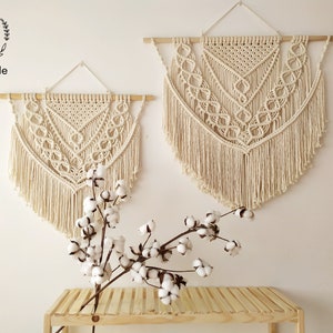Makramee Wandbehang, Makramee Wanddekor, Boho Wandbehang, Makramee Wandkunst, Boho Stil Dekor, Makramee Traumfänger Dekor