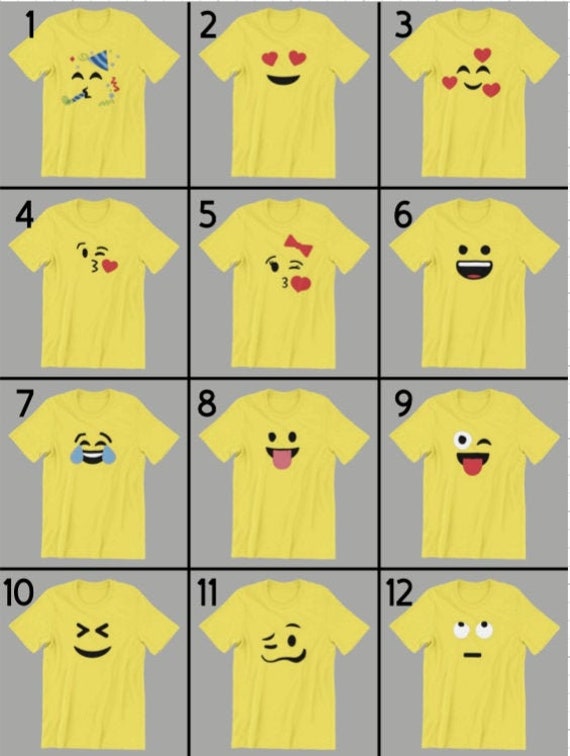 Halloween Emojis Costume Shirt Blushing Smiling Emoticon Halloween Emojis Costume Shirt Blushing Smiling Emoticon