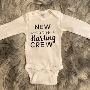 Personalized New to the Crew Long Sleeve Onesie® - Custom Baby Bodysuit - Personalized Baby Shower Gift