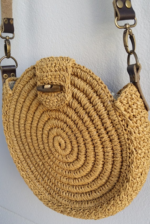 circular straw bolsa