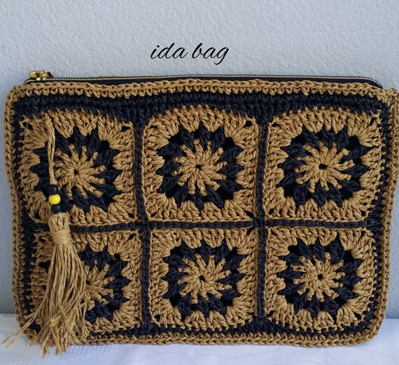 straw boho bolsa