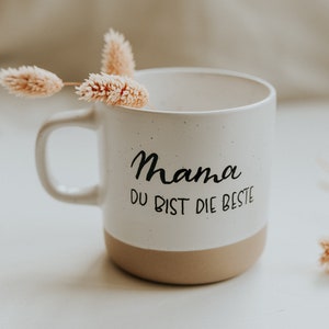 Keramik Tasse personalisiert mit Lettering Wunschtext individuell Kaffeetasse Teetasse Muttertag Geschenk Geburtstag Bild 2