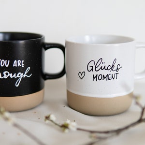 Keramik Tasse personalisiert mit Lettering Wunschtext individuell Kaffeetasse Teetasse Muttertag Geschenk Geburtstag Bild 5