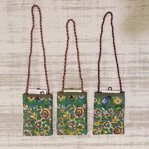 Impression ancienne ancienne 3 pièces (gravure sur bois), sac à bandoulière à motif de fleurs, sac pour livre, sac d'été, sac à bandoulière en tissu