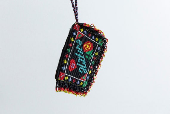 Beaded coin purse made by prisoners , beadwork co… - image 10