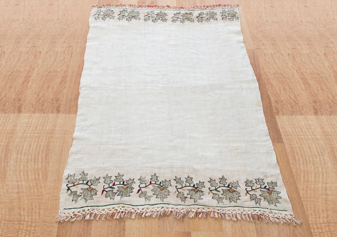 Ottoman Textile, Vintage Tablecloth, Turkish Table Sheet, Tapestry