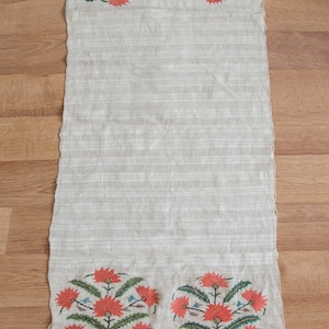 Textil otomano, toalla decorativa vintage, decoración del hogar, decoración boho, bordado, textiles otomanos, antigüedades, textiles antiguos, decorativos, arte
